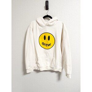 Drew House Mascot Hoodie Pullover Long Sleeve Fleece Crew Neck White Size 2XL